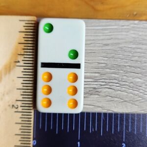 2:6 Replacement Dominoes Large Dot Shiny Color 2x1x⅜  $1 Each in a Bundle